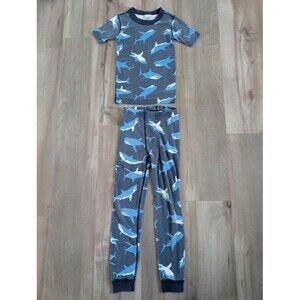 Hanna Andersson Shark Print Pajamas Set, 6-7Y (U2)